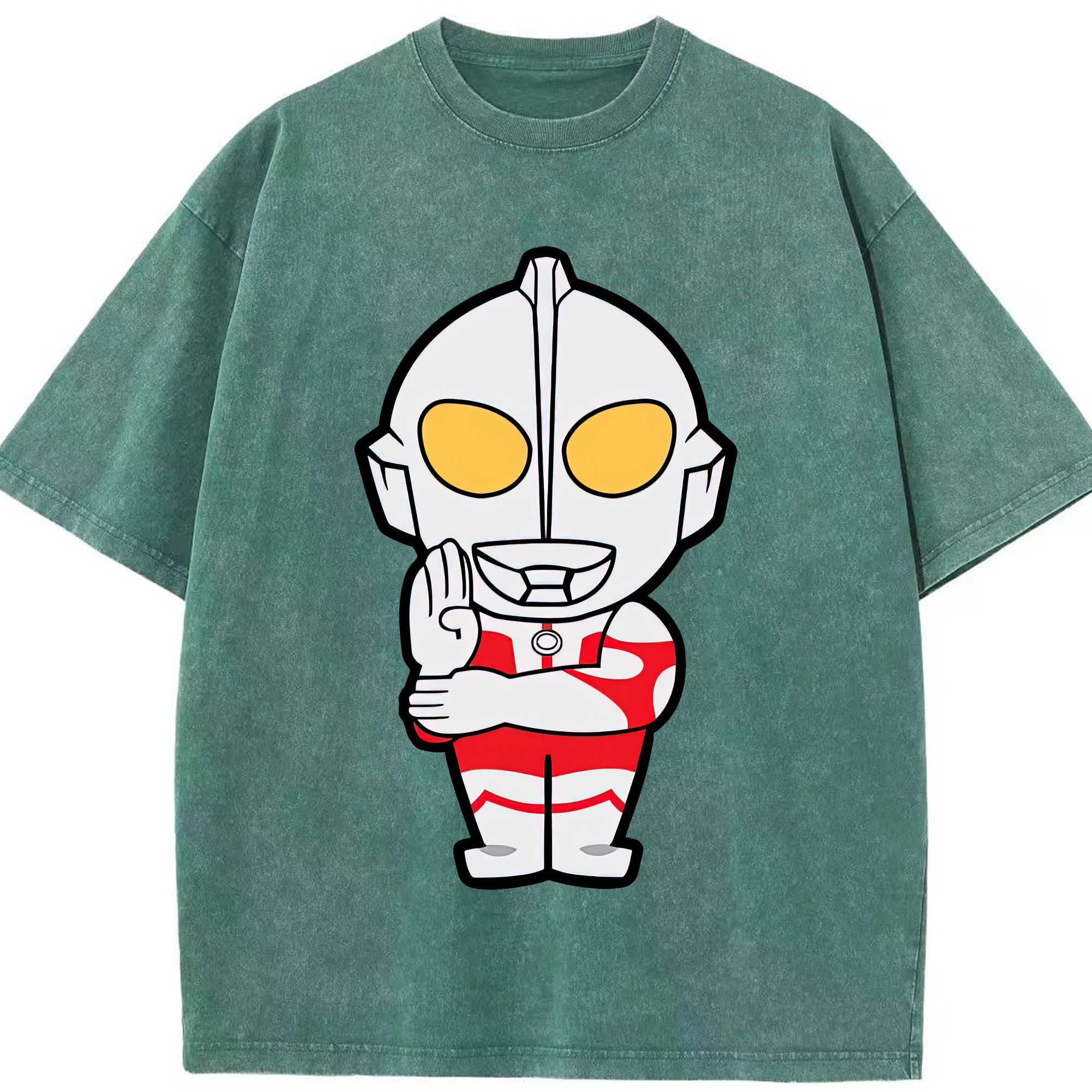 （画像用） ウルトラマン Ultraman 綿100% ヴィンテージ風 半袖Tシャツ（フロントプリント）